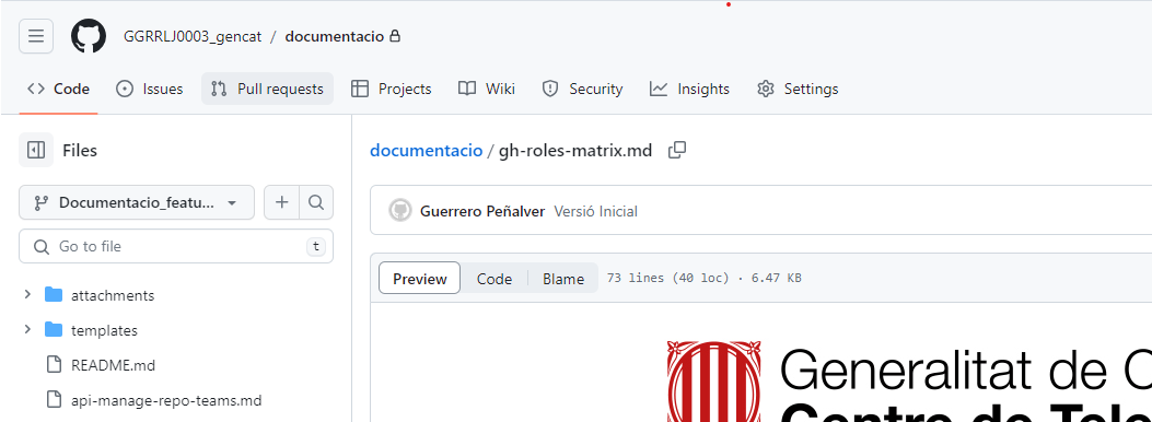 Sol·licitud de Pull Request 