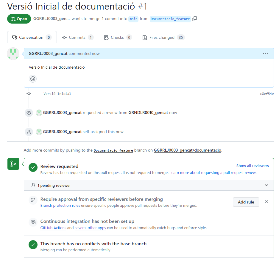 Sol·licitud de Pull Request 