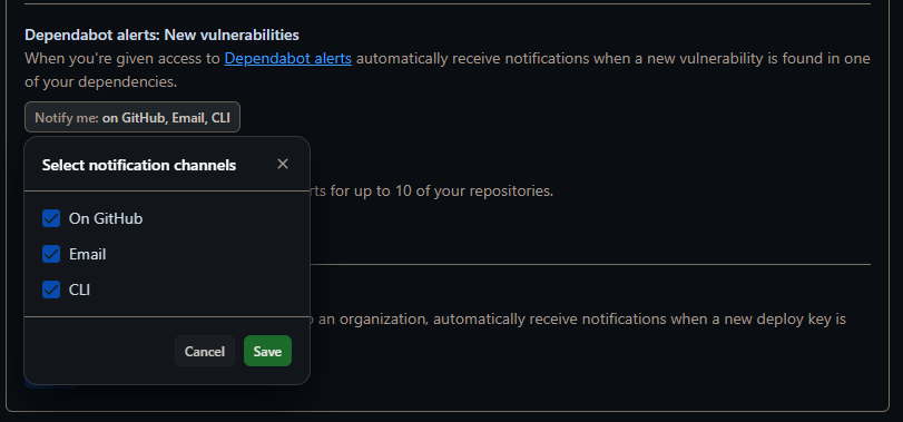 Dependabot alerts: New vulnerabilities