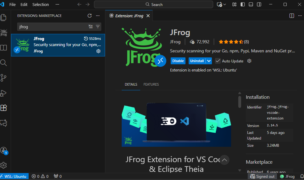 install-jfrog-plugin